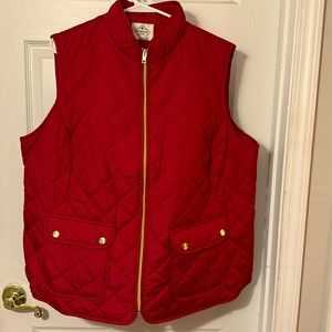 St Johns Bay Quilted Vest, size 2X, Red